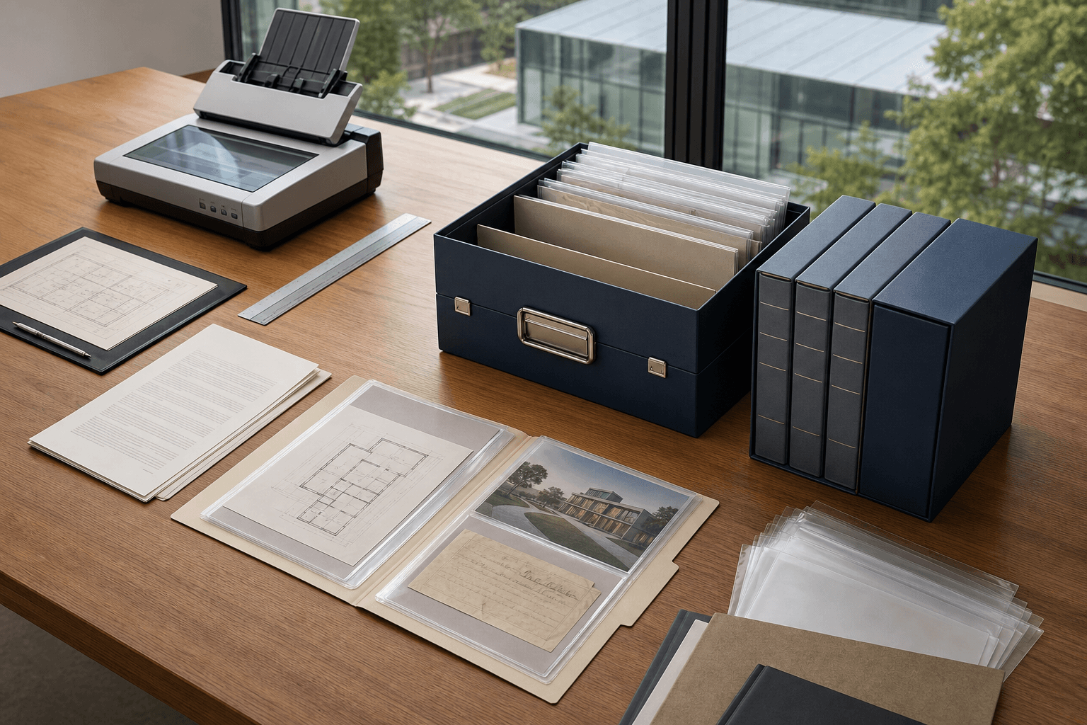 Organized structure documents and maintained records
